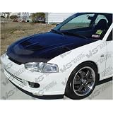 VIS 97-01 Mitsubishi Mirage 2D Carbon Fiber Hood EVO 98 by ViS Racing Sports