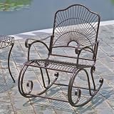 51AJarhCi5L. SL160  International Caravan Iron Sun Ray Rocking Chair   3482