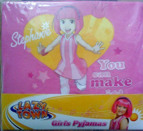 official lazy town stephanie pyjamas for age 2-3 years - image different to that shown