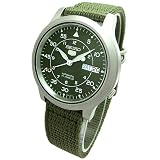 SEIKO SEIKO 5 (セイコーファイブ) 自動巻 メッシュベルト ミリタリー メンズ ウォッチ カーキ SNK805K2の画像