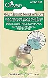 Clover Adjustable Ring Thimble with Plate