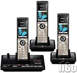 iDect X3i Triple Digital Cordless Telephone With Answer Machine - Black/Silver