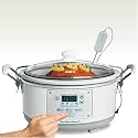 Hamilton Beach 33956 Stay-or-Go 5-Quart Slow Cooker, White