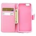 iPhone 6 Case, Smile Wallet Case Cards Slot Cash?Compartment PU Leather Folio Cover [Magnetic Closure] [Anti-Slip] Fitted Shell for Apple iPhone 6 4.7