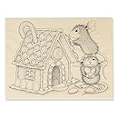 Stampendous Wood Stamp, Gingerbread House