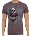 Basement Skull & Red Roses Cotton Adult Mens Fashion T-Shirt