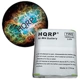 HQRP Rechargeable Battery Pack for Motorola T4800, T4900, T5000, T5022, T5025, T5320, T5400, T5500, T5500R, T5525, EM1000, EM1000R, MR350R, MR355R, MR356R Series Two-Way Radio plus Coaster