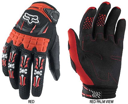 Fox Racing Honda Dirtpaw Men's MotoX Motorcycle Gloves - 2009 Model - Color: Red, Size: Medium