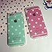 iPhone 6 Plus/6S Plus Case (2-Piece Combo Set),Blingy's Bling Bling Polka Dot Light Glitter Style Flexible Soft TPU Cases for iPhone 6 Plus/6S Plus (5.5 inch) (Solid Pink and Green)