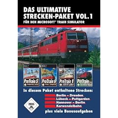 Train Simulator - Das ultimative Strecken-Packet Vol. 1 (ProTrain 5 Berlin - Dresden / ProTrain 6 L�beck - Puttgarden / ProTrain 8 Hannover - Berlin / ProTrain Karwendelbahn)