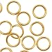 Antiqued Brass Split Rings 6mm (50)