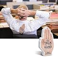 Haftnotiz Notizen "Sprich mit der Hand"