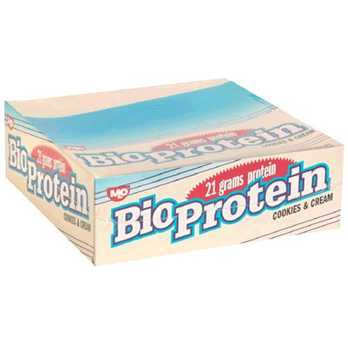 MLO Bio Protein Bar, Cookies & Cream, 2.85-Ounce Bars in 12-Count Boxes by MLO
