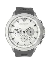 Emporio Armani Men's Chronograph Black Rubber Watch #AR0634