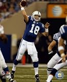 Peyton Manning Indianapolis Colts 8x10 Photo (Passing, Blue Jersey)