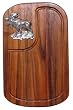 Wood Moose Cutting Board 16"x10"