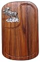Wood Moose Cutting Board 16"x10"
