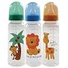 3-Pack BPA Free Printed 8oz Bottles with Medium Flow Silicone Nipple, Blue