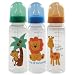 3-Pack BPA Free Printed 8oz Bottles with Medium Flow Silicone Nipple, Blue