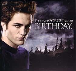 Twilight Birthday Card Card with Sound "I'd Never Forget Your Birthday"