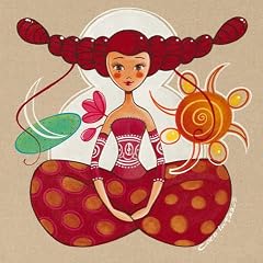 Kunstkarte: Coco la f�e "Akiko" 14 x 14