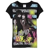 Girls' Camp Rock 80s Hip Tee - Black
