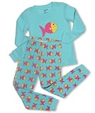 Leveret "Colorful Fish" 2 Piece Pajama Set 100% Cotton (Size 6M-5T)