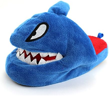 Wiggle Warms Sheldon the Shark Kids Scuff Slippers (M 13/1 M US Little Kid)