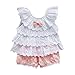 Kids Baby Girls Tops Polka Dot Lace Shirts T-shirt Shorts Pants Outfits Sets,6-12 Months,Pink