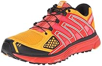 Salomon Women's X-Mission 3 W Trail Running Shoe, Yellow Gold/Radiant Red/Madder Pink, 5 B US
