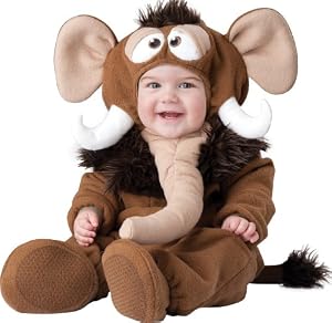 InCharacter Baby's Wee Wooly Mammoth Costume, Brown/Tan, Large