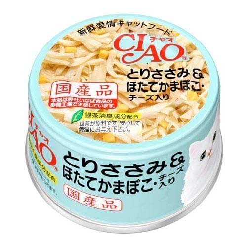Cover image : いなば C-61 チャオ とりささみ&ほたてかまぼこ・チーズ入り 85g