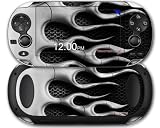Sony PS Vita Skin Metal Flames Chrome by WraptorSkinz