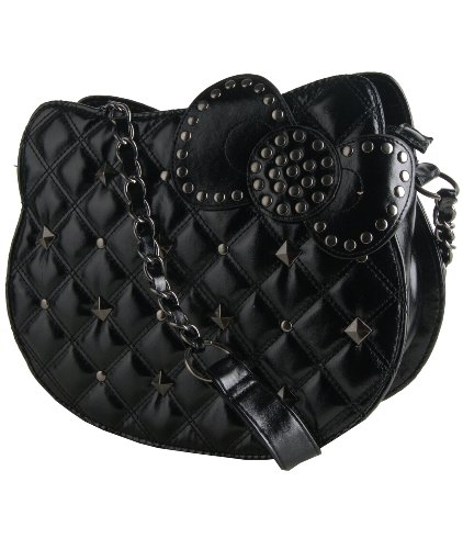Hello Kitty Quilted Studded Shoulder Bag