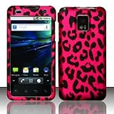 PINK LEOPARD Sanp-on Rubber Touch 2pcs Phone Protector Hard Cover Case for  ....