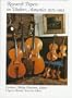 Research Papers in Violin Acoustics, 1975-1993: With an Introductory Essay 350 Years of Violin Research (2 Volumes)