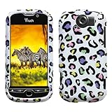 Colorful Leopard Faceplate Hard Plastic Protector Snap-On Cover Case For HT ....
