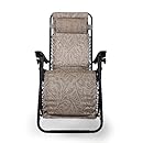Camco 51812 Zero Gravity Recliner (Tan Fern Pattern)
