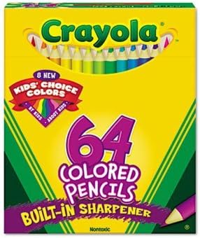 Colored Woodcase Pencil, HB, 3.3 mm, Assorted, 64/Pack