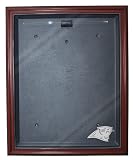 Carolina Panthers Cabinet Style Jersey Display, Mahogany