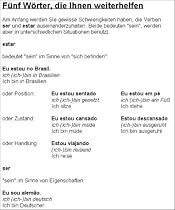 Kauderwelsch, Brasilianisch Wort für Wort