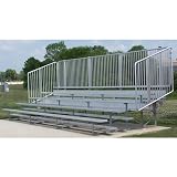 Bleacher 8R 112S 21' W/VERTICAL RAIL , Item Number 1196566, Sold Per EACH