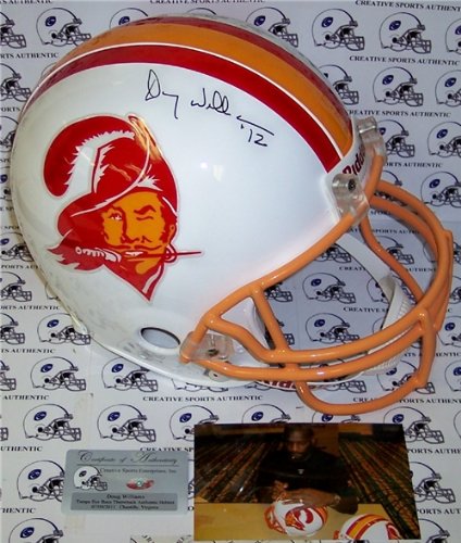Doug Williams Autographed/Hand Signed Tampa Bay Buccaneers Throwback Authentic Helmet