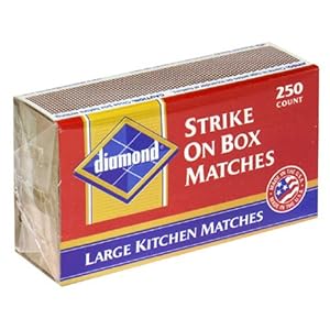 Amazon.com: Diamond Large Kitchen Matches, Strike on Box, 250-Count ...