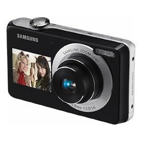 Samsung - PL100 - Appareil photo num�rique - Double Ecran - 12,2 Mpix - Noir et Silver
