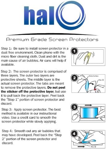 Halo Screen Protector Film Clear Matte (Anti-Glare) for New HTC One 2014 (M8) **NEW Release** (Compatible with All HTC ONE M8 Models, including HTC One+, HTC One Plus, HTC ONE 2, HTC One Two) - Lifetime Warranty