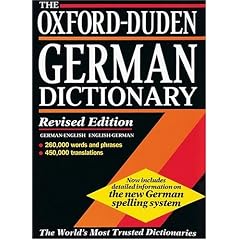 The Oxford-Duden German Dictionary: German-English/English-German