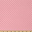 58 Wide Stretch Jersey ITY Knit Dots Pink Black Fabric By The Yard