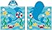 Kreative Kids Dolphin 100% Cotton Poncho Style Hooded Bath & Beach Towel with Colorful Double Sized Design
