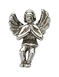 Praying Angel Lapel Pin in Sterling Silver